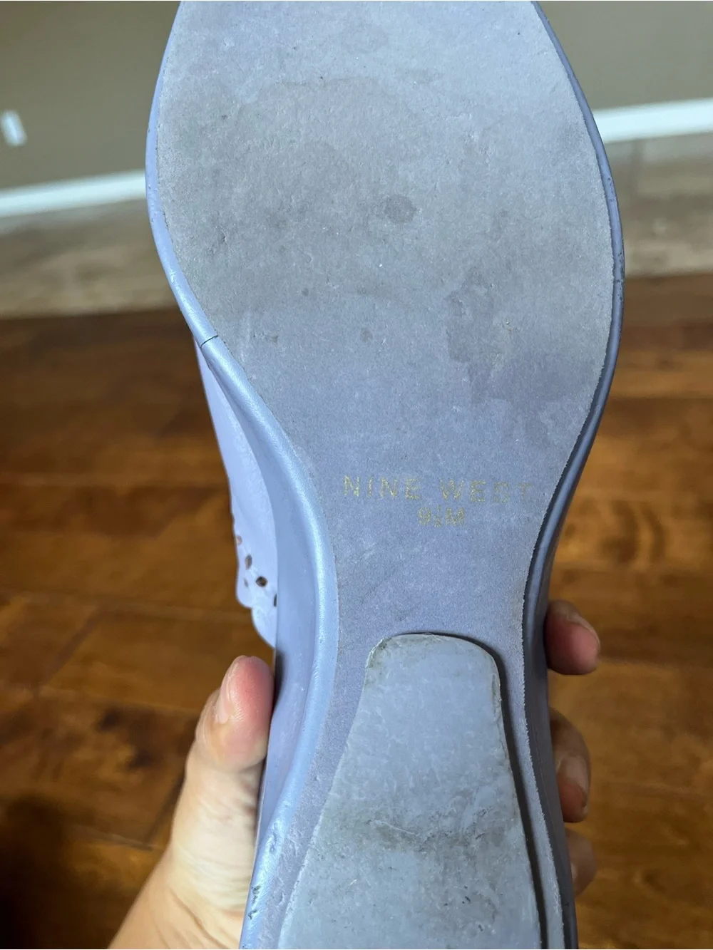Nine West Lavender Wedge Sandals